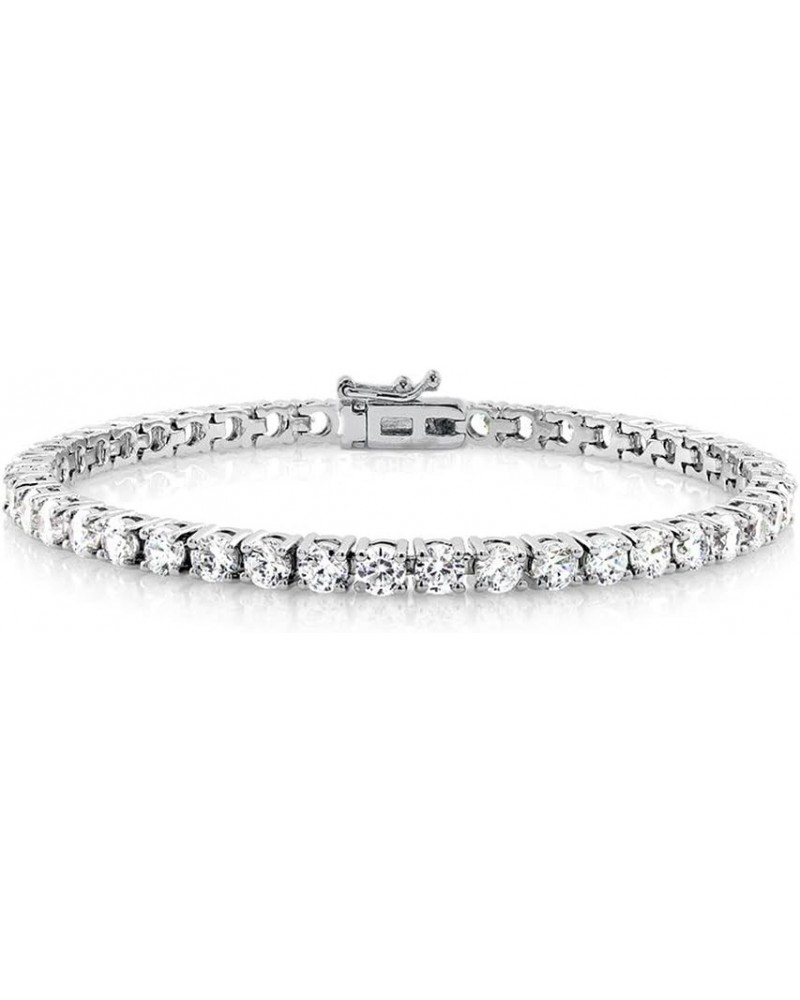 Kaylee 18k Tennis Bracelet, Women's 18k Gold Plated Tennis Bracelet w/Cubic Zirconia Crystals, 7" Sparkling Stone Bracelet fo...