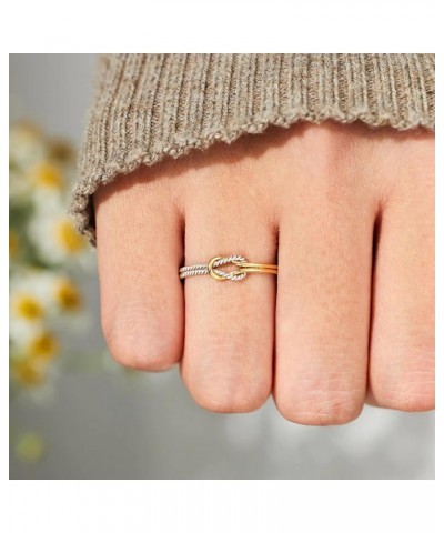 Mother Daughter Rings Sterling Silver Thumb Rings for Women Silver Love Knot Ring The Love Between Mother and Daughter is For...