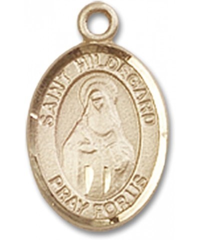 14 Karat Gold Catholic Patron Saint Medal Petite Charm Pendant, 1/2 Inch Saint Hildegard Von Bingen $100.58 Pendants