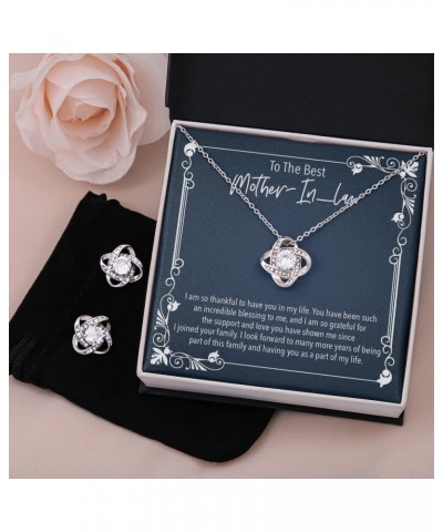 Mother-In-Law Gift Ideas - Womens Pendant Necklaces with Message Cards, TwoTone Box LoveKnotSet-Message Card 9 $41.80 Jewelry...