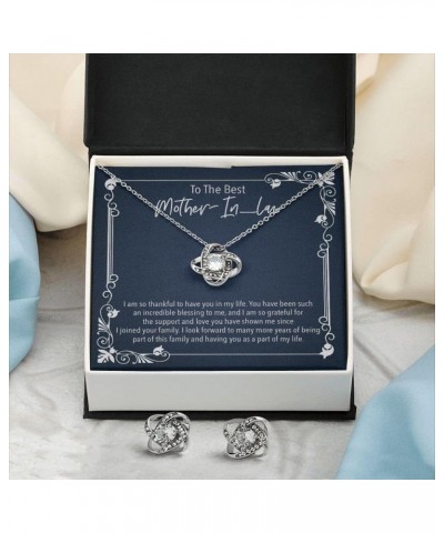 Mother-In-Law Gift Ideas - Womens Pendant Necklaces with Message Cards, TwoTone Box LoveKnotSet-Message Card 9 $41.80 Jewelry...