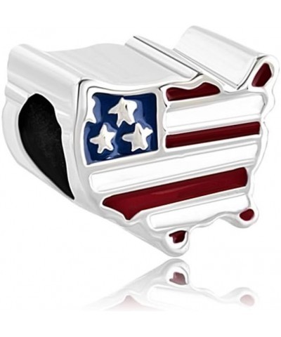 USA/Canada/Paris/Dubai/Florida Charm Bead for Bracelet & Necklace USA $7.94 Bracelets