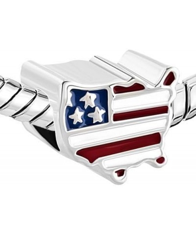 USA/Canada/Paris/Dubai/Florida Charm Bead for Bracelet & Necklace USA $7.94 Bracelets