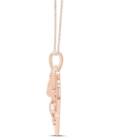 14k Gold Over Sterling Silver Chihuahua Heart Pendant Necklace Rose Gold Plated Silver $31.20 Necklaces