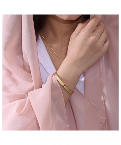 Islamic Jewelry Gifts for Women Allah Gold Bangles Bracelets Ayatul Kursi Arabic Cuff Bracelet for Women Men Islam Eid Ramada...