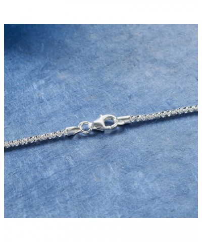 Italian 2mm Sterling Silver Crisscross-Chain Necklace 24 Inches $23.27 Necklaces