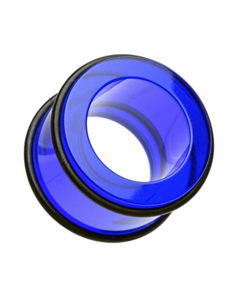 Basic Acrylic No Flare Ear Gauge WildKlass Tunnel Plug (Sold as Pairs) 10 GA Blue $10.79 Body Jewelry