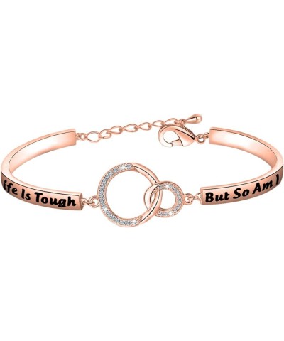 Life Is Tough But So Am I Bracelet Depression Suicide Mental Health Awareness Inspirational Jewelry Recovery Gift Keep Going ...