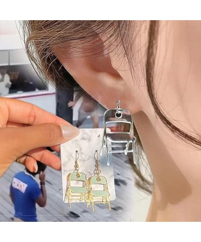 Chair Earrings Folding Chair Earrings for Women Alabama Chair Earrings Funny Folding Chair Earrings Fashion Acrylic Earrings ...