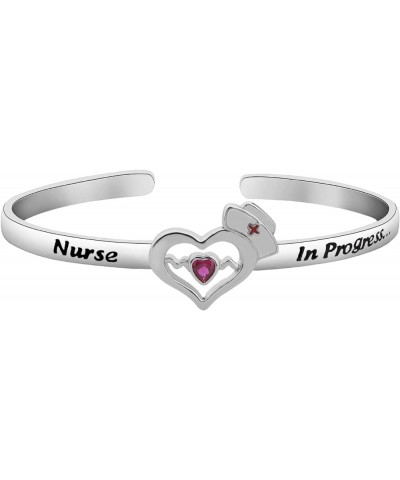 Future Nurse Gift Nurse Graduation Gift Nurse in Progress Student Nurse Cuff Bracelet Nursing Student Jewelry Nurse in Progre...