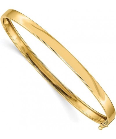 Solid 14k Yellow Gold Flexible Bangle Bracelet for Women $329.98 Bracelets