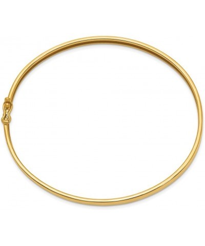 Solid 14k Yellow Gold Flexible Bangle Bracelet for Women $329.98 Bracelets