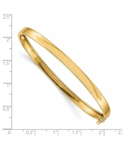 Solid 14k Yellow Gold Flexible Bangle Bracelet for Women $329.98 Bracelets