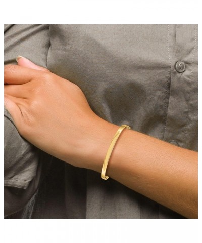 Solid 14k Yellow Gold Flexible Bangle Bracelet for Women $329.98 Bracelets