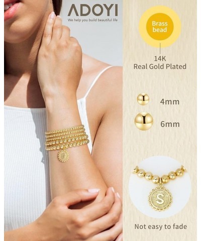 Dainty Gold Silver Chain Bracelets Set for Women Girls 14K/18K Real Gold Plated Layered Link Chain Bangle Bracelets Pack for ...