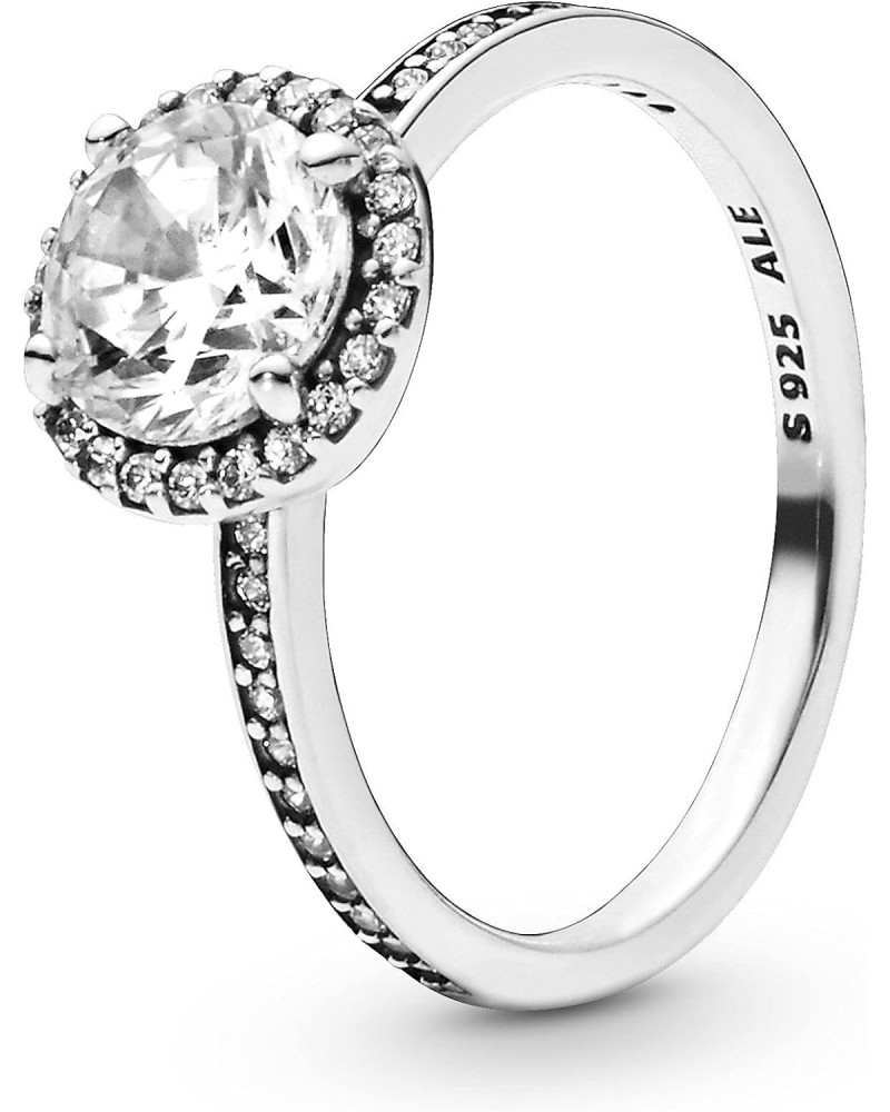 Classic Elegance Ring, Sterling Silver, Clear Cubic Zirconia, Size 7 $41.02 Rings