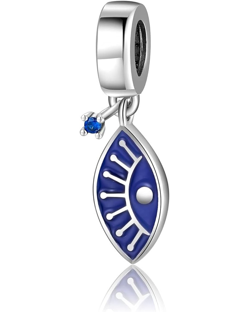 Evil Eye Charms 925 Sterling Silver Charms for Bracelet and Lucky Jewelry Hamsa Charm Fatima Charms Beads European Charm Evil...