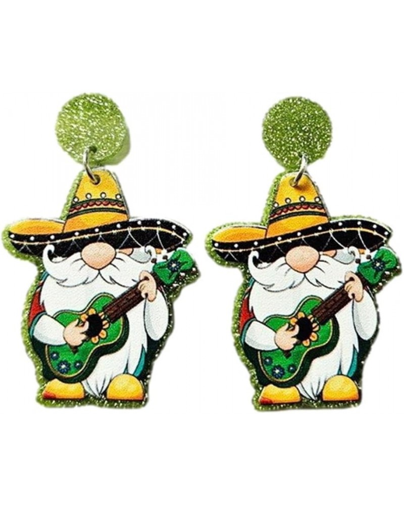 Cinco De Mayo Earrings Colorful Mexican Fiesta Horse Cactus Guitar Shape Earrings for Women Girls Jewelry I $4.67 Earrings