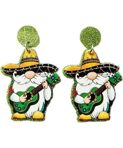 Cinco De Mayo Earrings Colorful Mexican Fiesta Horse Cactus Guitar Shape Earrings for Women Girls Jewelry I $4.67 Earrings