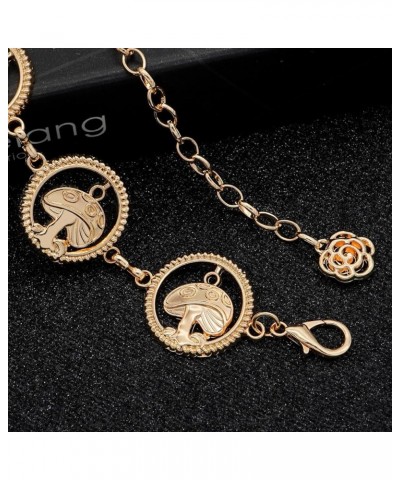 Metal Waist Chain for Women Chunky Belly Link Chain Belt for Dresses Circular Gold S: Length 105cm/41.3in $11.69 Body Jewelry