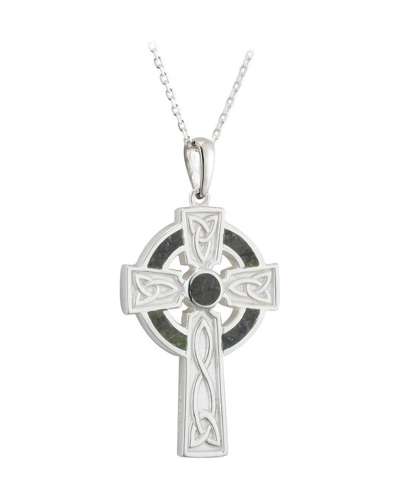 Connemara Marble Cross Necklace - Sterling Silver $43.73 Necklaces