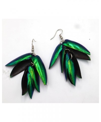 Insect Wings Earring Real Natural beetle bug insect Jewel Beetle Bug Insect Wings Iridescent Blue Green Earrings Bug $9.34 Ea...