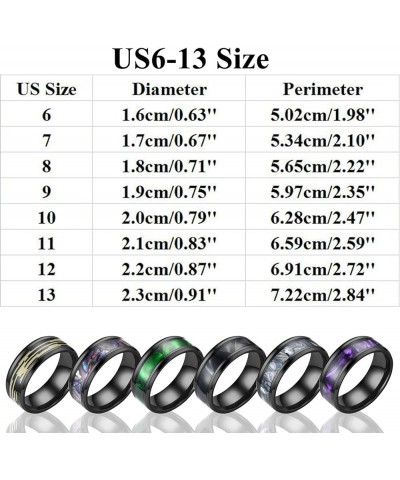 Mens Women Wedding Rings Fashion Jewelry Engagement Rings Opal Sapphire Bridal Band Promise Rings (Blue-a, 7) Black-a 9 $5.27...