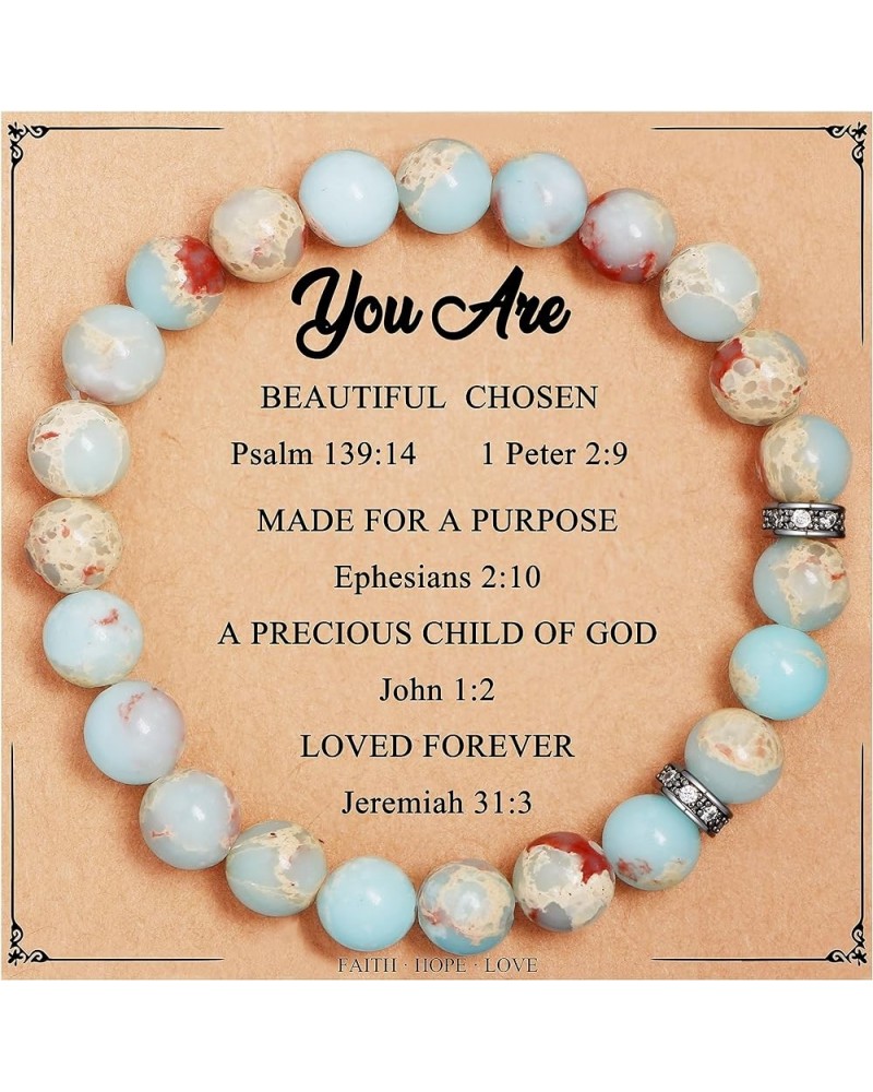 Inspirational Gifts for Women Sometimes You Forget that ???'?? ??????? Natural Stone Bracelets for Women Teen Girls Unique Bi...