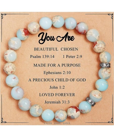 Inspirational Gifts for Women Sometimes You Forget that ???'?? ??????? Natural Stone Bracelets for Women Teen Girls Unique Bi...