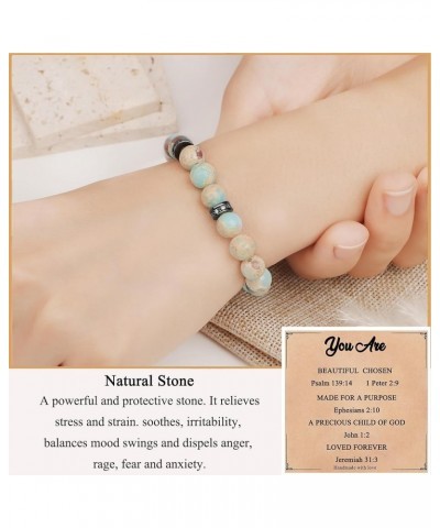 Inspirational Gifts for Women Sometimes You Forget that ???'?? ??????? Natural Stone Bracelets for Women Teen Girls Unique Bi...