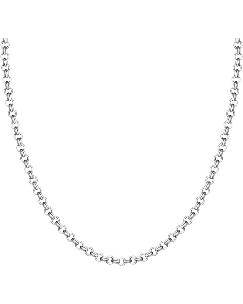 925 Sterling Silver Solid Round Rolo Chain Necklace For Women & Girls 1.5mm, 2mm - Made in Italy Comes With a Gift Box 20.0 I...