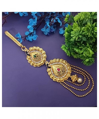 Indian Bollywood Vintage Faux Pearl Kundan Crystal Waist Belt Belly Chain Kamarbandh Bridal Body Jewelry Style 4 $15.33 Body ...