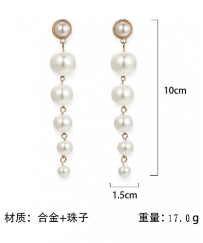 Pearl Earrings for Women Elegant Pearl Drop Earrings Long Tassel Pearl Earrings Pearl Star Earrings Heart Earrings Wedding Je...