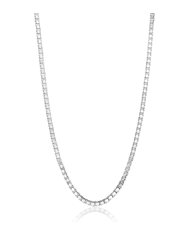 Sterling Silver 1.3mm Box Chain Dainty Necklace, 16-30 Inches 18.0 Inches Sterling Silver $11.79 Necklaces