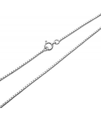 Sterling Silver 1.3mm Box Chain Dainty Necklace, 16-30 Inches 18.0 Inches Sterling Silver $11.79 Necklaces