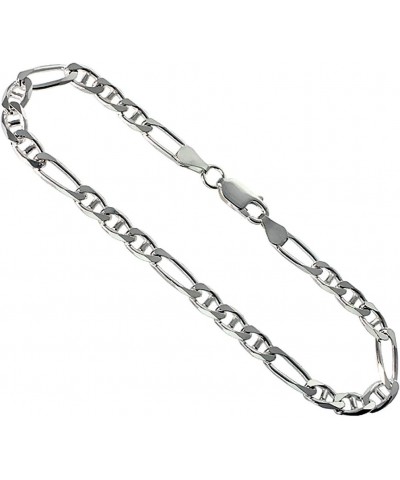 Sterling Silver 4.5mm Figarucci Link Chain Necklaces & Bracelets Beveled Edges Nickel Free Italy 7-30 inch 16.0 Inches $13.25...