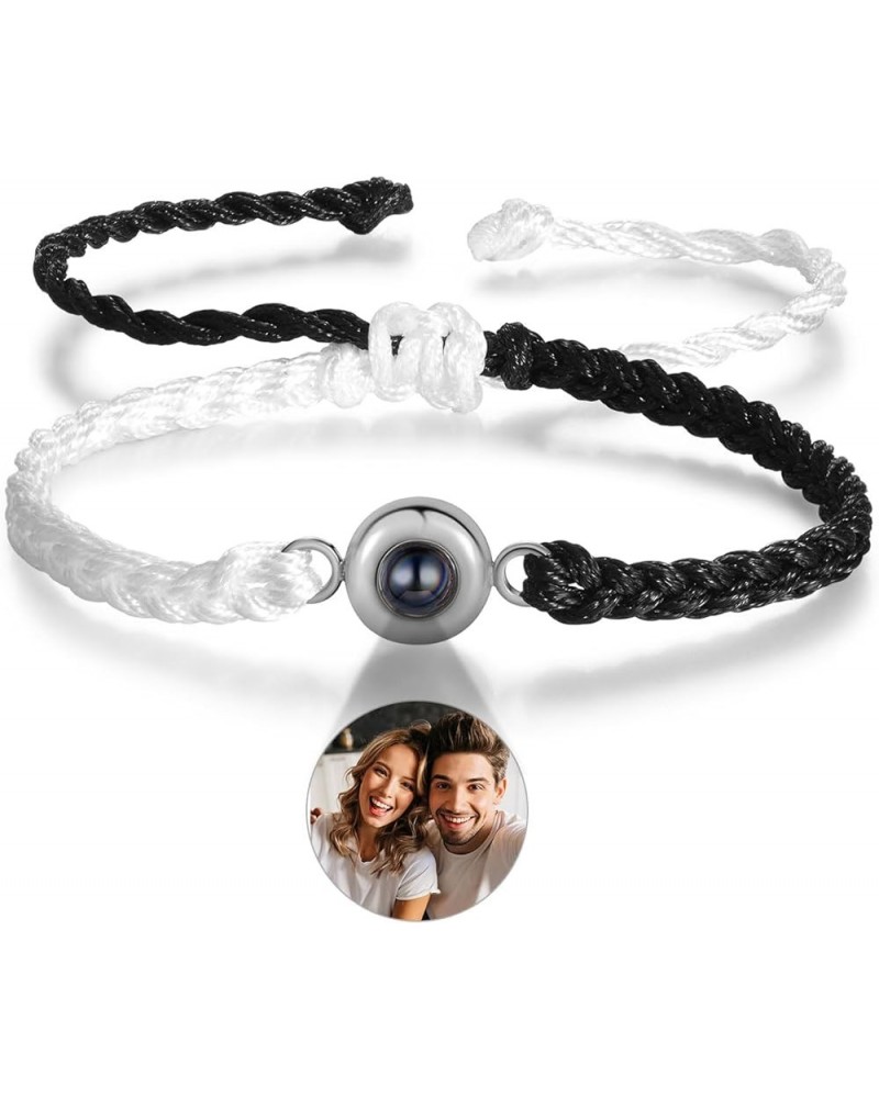 Custom Bracelets with Picture Inside, Customized Projection Bracelets with Photos for Women Men, Picture Bracelet Personalize...