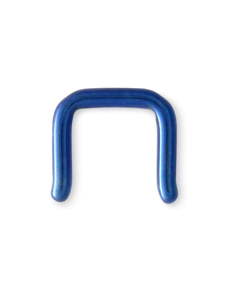 Titanium Septum Retainer 12g 12 Gauge Dark Blue $10.88 Body Jewelry