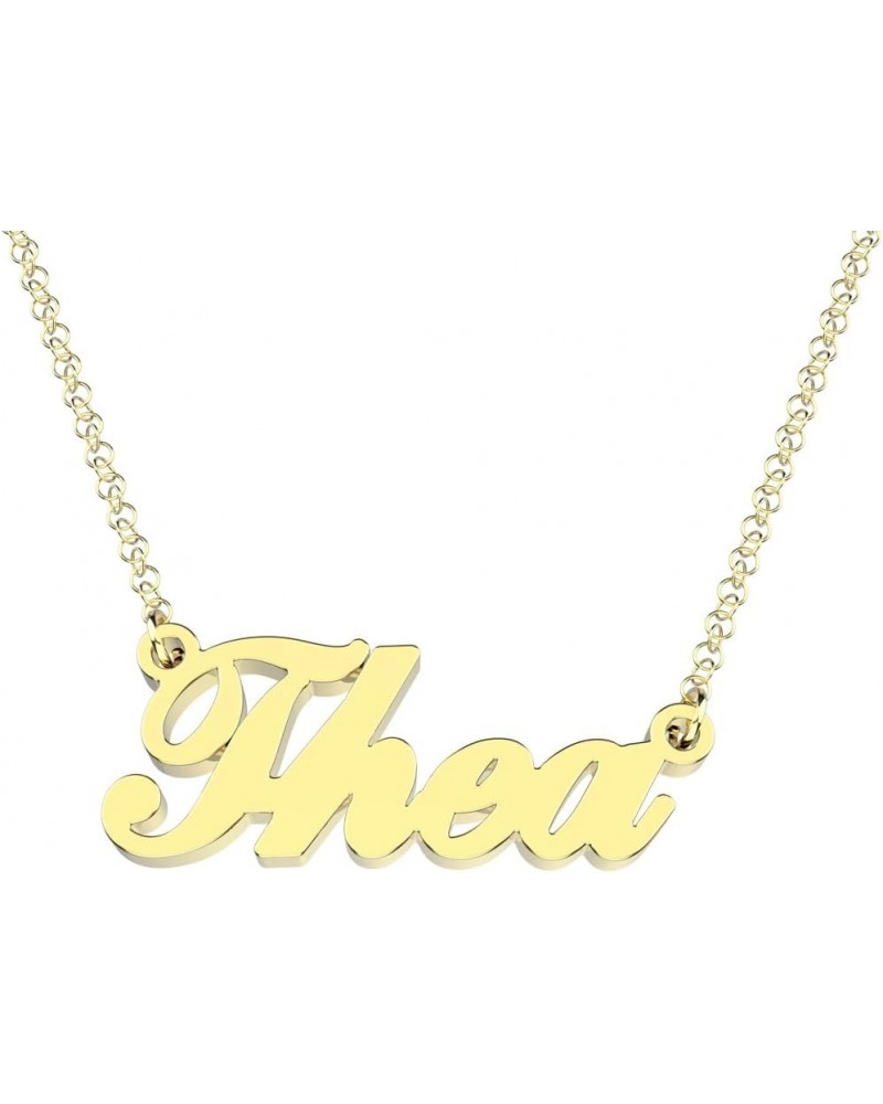 Letter T Personalized Name Necklace Dainty Name Plate Necklace Jewelry Personalized Gifts for Women Teen Girls $7.94 Necklaces