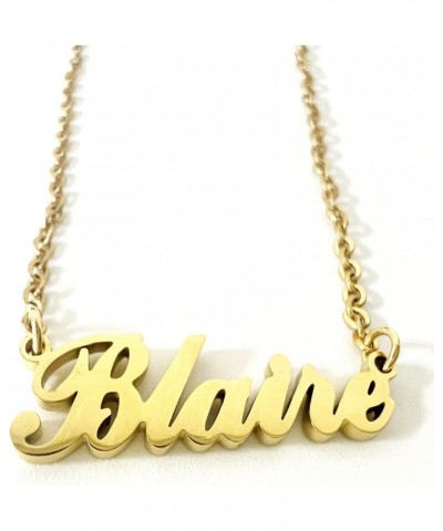 Letter T Personalized Name Necklace Dainty Name Plate Necklace Jewelry Personalized Gifts for Women Teen Girls $7.94 Necklaces