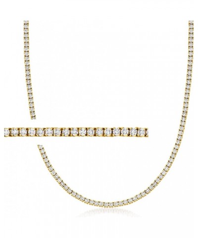 1.00 ct. t.w. Diamond Tennis Necklace in 18kt Gold Over Sterling 20.0 Inches $264.00 Necklaces