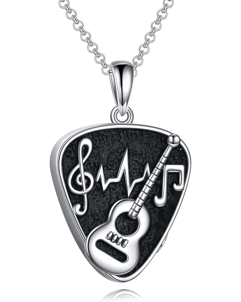 Urn Necklaces for Ashes Sterling Silver Cremation Urn Necklaces Memorial Keepsake With Filling Tool Guitar Pick A $19.20 Neck...