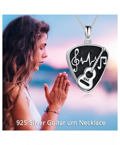 Urn Necklaces for Ashes Sterling Silver Cremation Urn Necklaces Memorial Keepsake With Filling Tool Guitar Pick A $19.20 Neck...