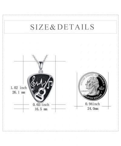 Urn Necklaces for Ashes Sterling Silver Cremation Urn Necklaces Memorial Keepsake With Filling Tool Guitar Pick A $19.20 Neck...