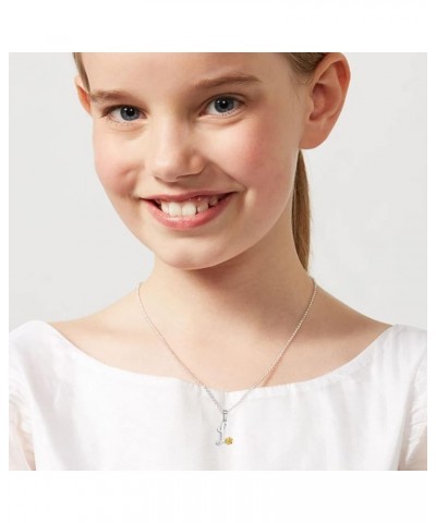 Initial Necklaces for Girls Alphabet Silver Necklace for Teens Gold Sunflower Simple Necklace for Women L $7.60 Necklaces