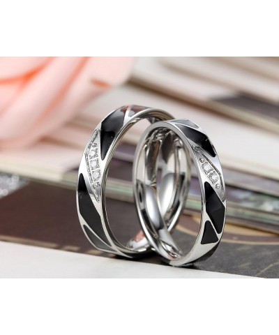 Amazing Titanium Stainless Steel We Love Each Other Wedding Band Set Anniversary/Engagement/Promise/Couple Ring Best Gift! hi...