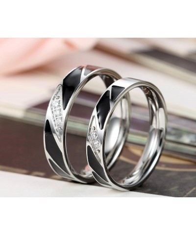 Amazing Titanium Stainless Steel We Love Each Other Wedding Band Set Anniversary/Engagement/Promise/Couple Ring Best Gift! hi...