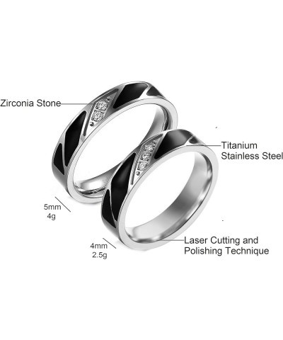 Amazing Titanium Stainless Steel We Love Each Other Wedding Band Set Anniversary/Engagement/Promise/Couple Ring Best Gift! hi...