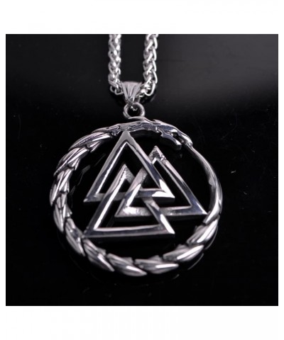 1PCS Norse Viking Necklace For Men Compass Vegvisir Necklace Original Talisman Jewelry Valknut S $4.50 Necklaces