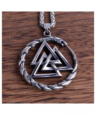 1PCS Norse Viking Necklace For Men Compass Vegvisir Necklace Original Talisman Jewelry Valknut S $4.50 Necklaces